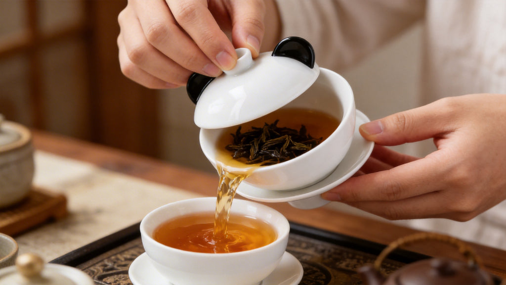 パンダ蓋碗茶器セット