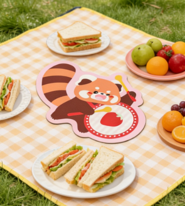 レッサーパンダデザートランチョンマット