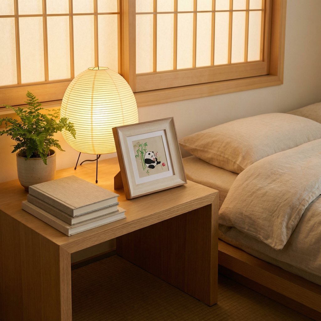 Shu Embroidery Panda Framed Art