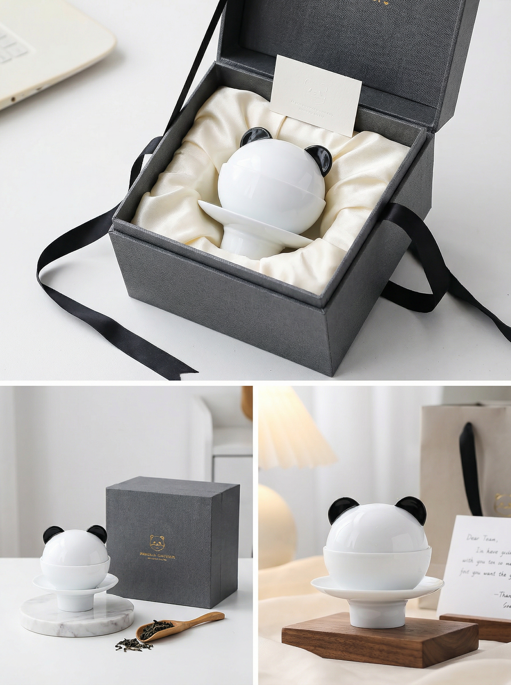 パンダ蓋碗茶器セット