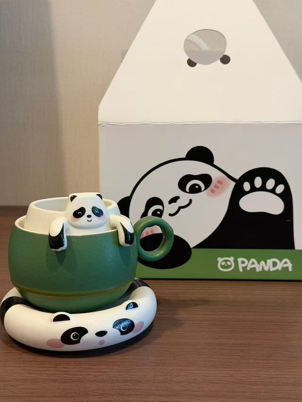 Green Bamboo Panda Tea & Coffee Cup Series