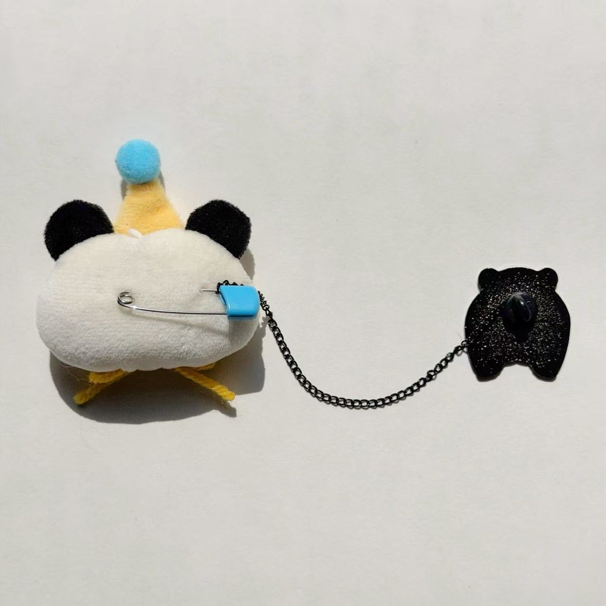 パンダ＆クッキーのふわふわチェーンブローチ
