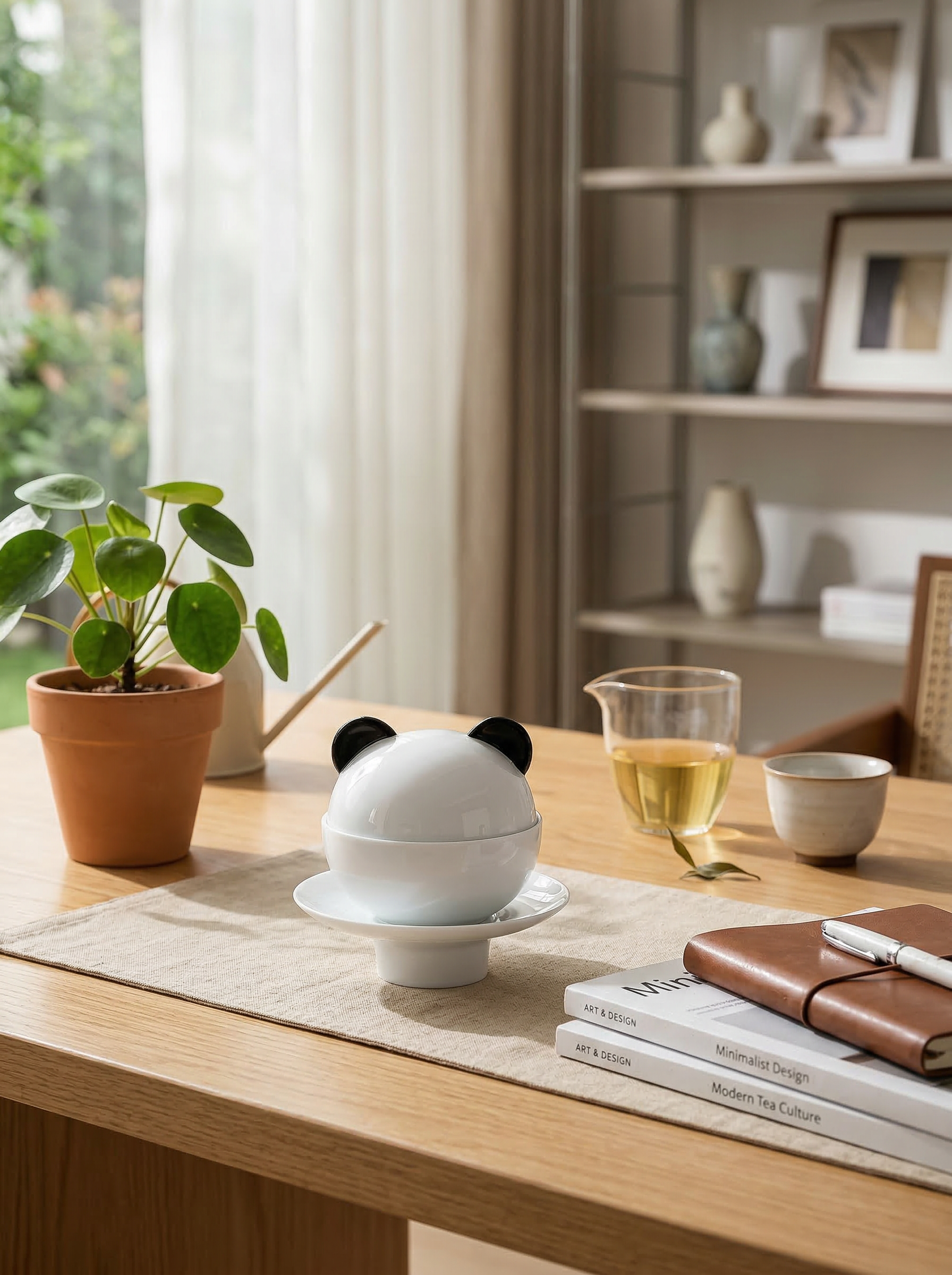 パンダ蓋碗茶器セット