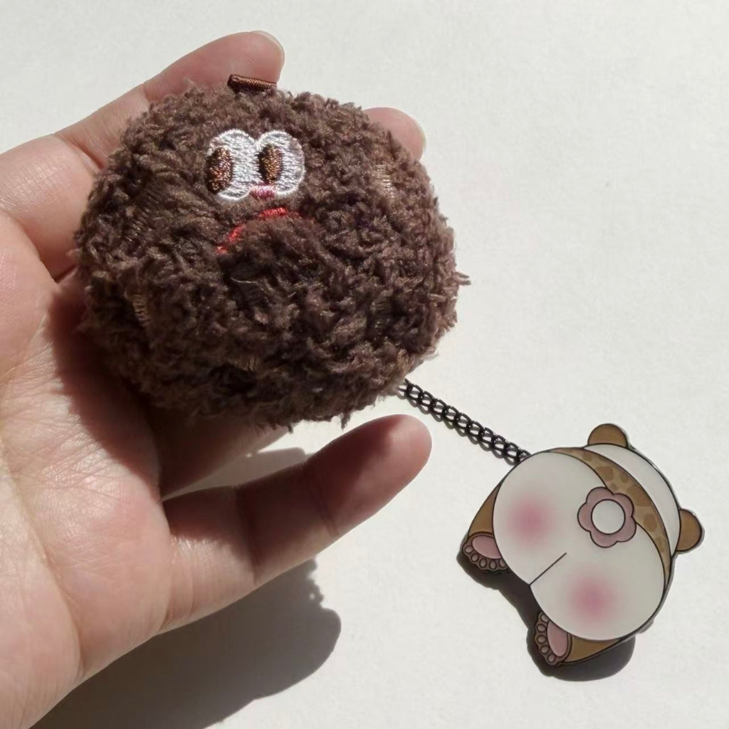 パンダ＆クッキーのふわふわチェーンブローチ