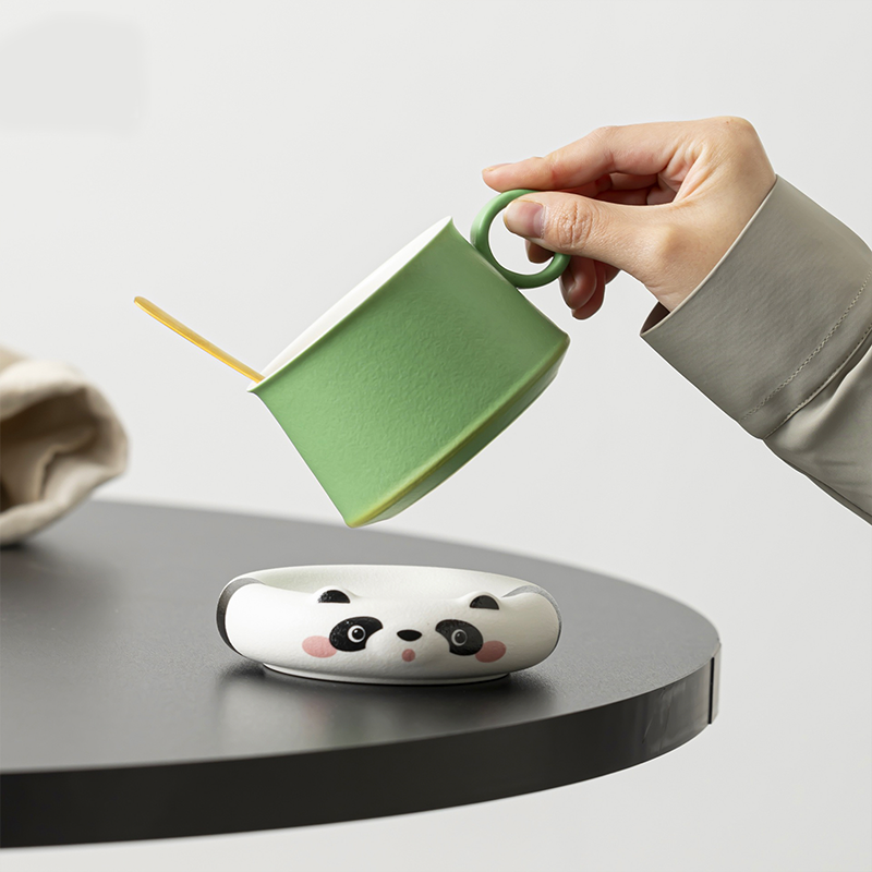 Green Bamboo Panda Tea & Coffee Cup Series