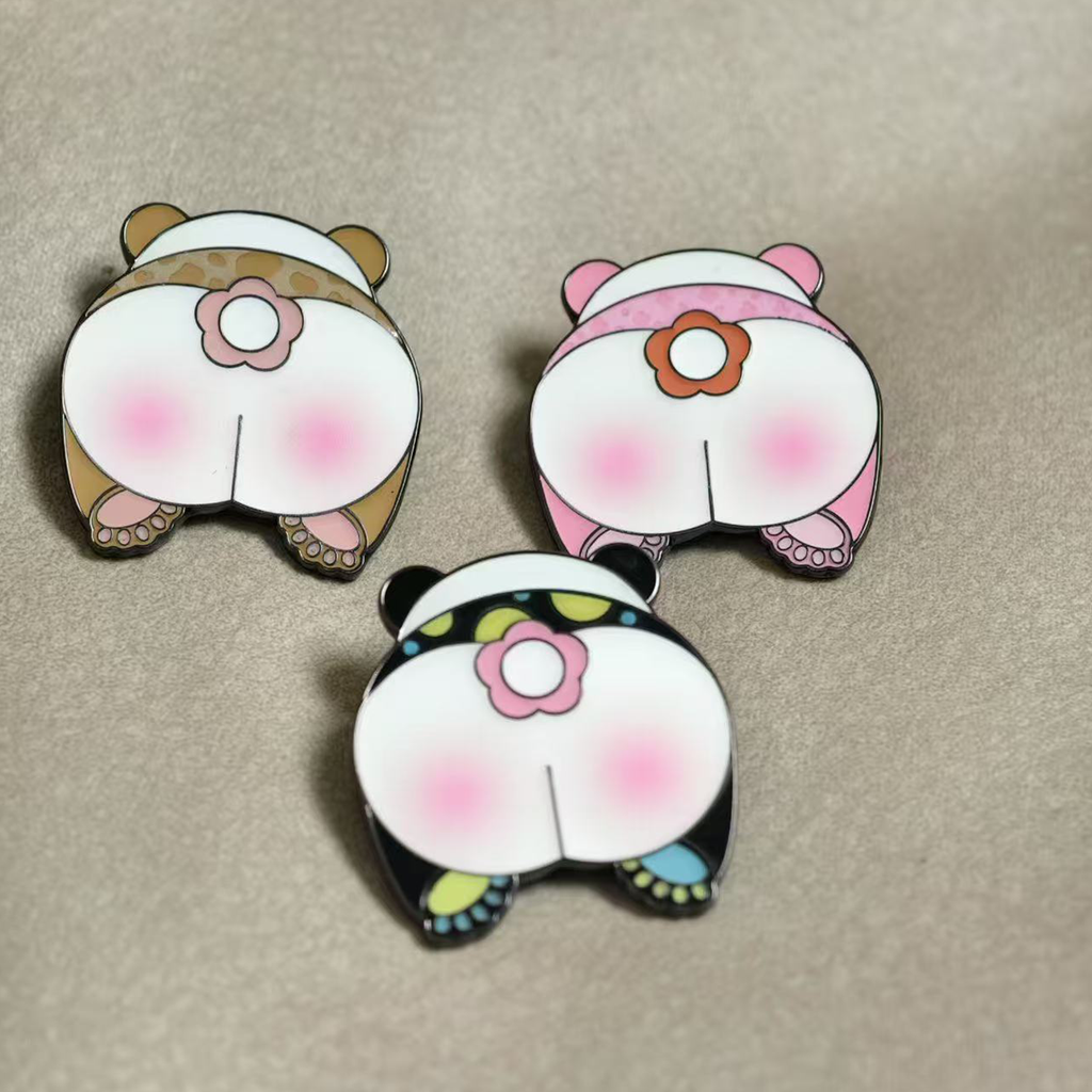 ハイタッチパンダのメタルピン